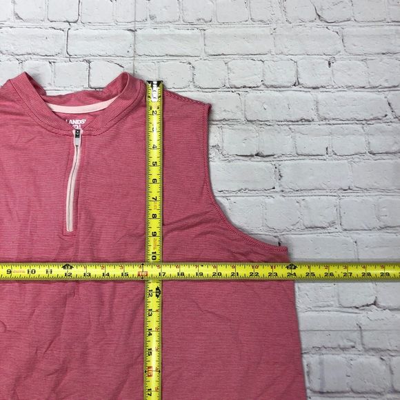 Lands' End Women Sleeveless 1/4 Zip Tank Top Shirt Size 2X Active Golf B244 -24 - Picture 4 of 12